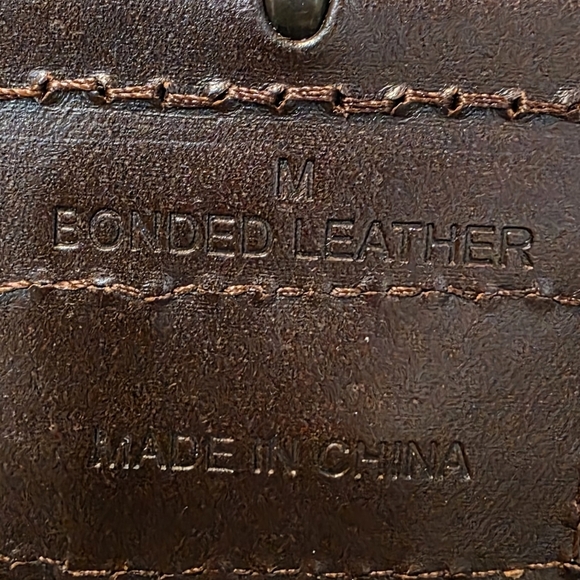 Brown Braided Woven Boho Belt Size Medium Bonded Leather - Picture 4 of 8